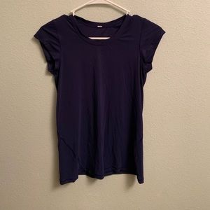 Short Sleeve Navy Lululemon Tank